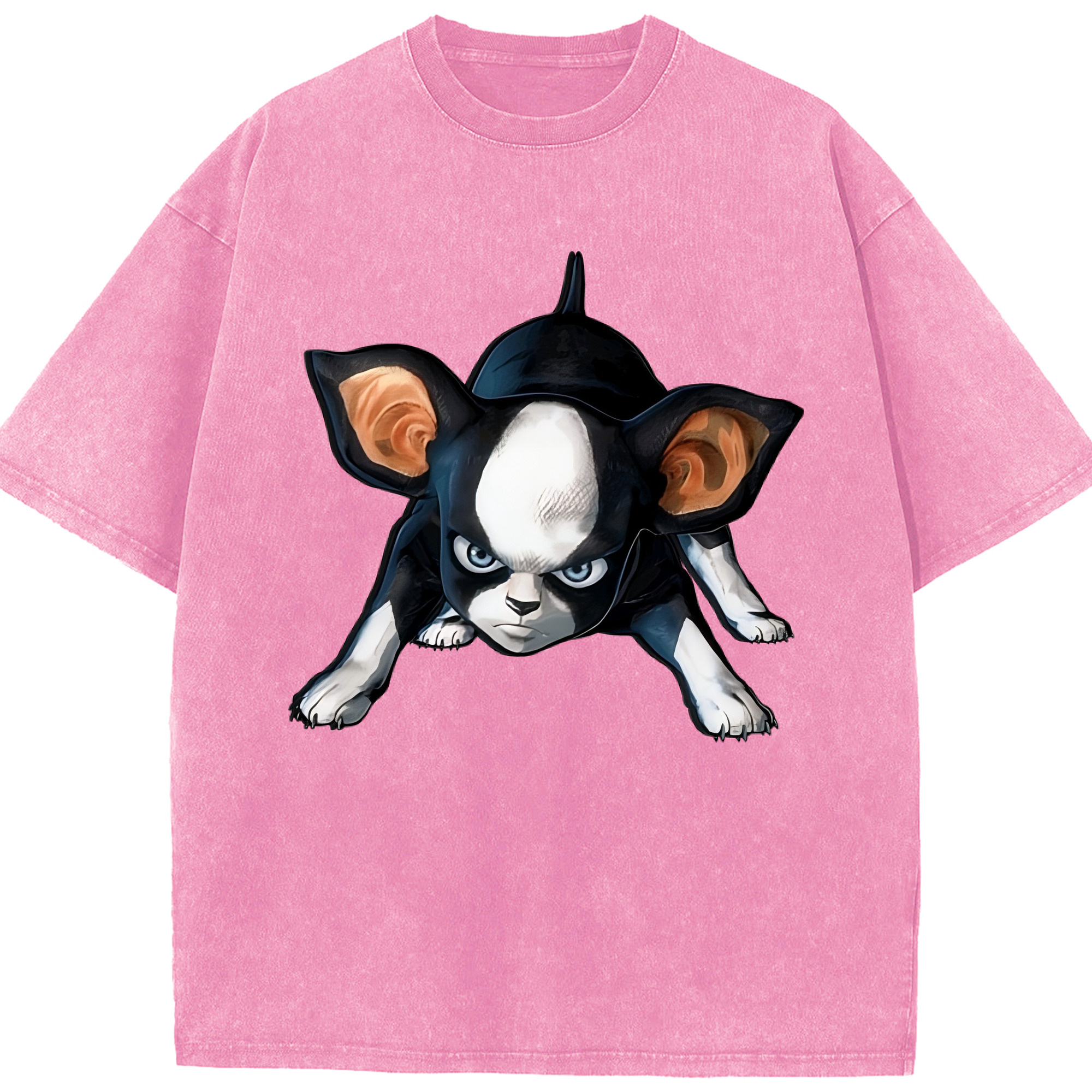 （画像用） ジョジョの奇妙な冒険 イギー JoJo's Bizarre Adventure Iggy 綿100% ヴィンテージ風 半袖Tシャツ（フロントプリント）